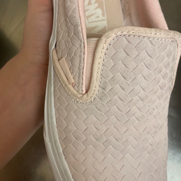 Vans Embossed Leather Slip Ons - Picture 5 of 8